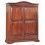 ARMOIRE 2 PORTES À GLISSIÈRE BOIS NOYER - codluis 1084