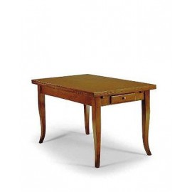 HOLZ AUSZIEHTISCH mit griechischen INTASIO VERSCHIEDENE FARBEN AUF DER TISCH