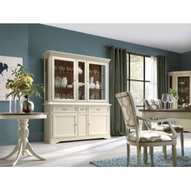 CRISTALLIERA VETRINA IN LEGNO MASSELLO L 180 P 50 H 220