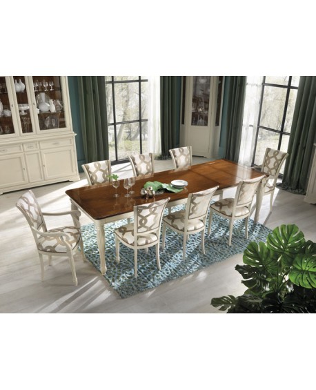 TAVOLO 200X100 ALLUNGABILE LEGNO MASSELLO