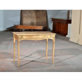 CONSOLA escritorio de madera acabado en oro - codluis 1127