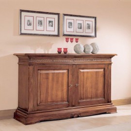 CREDENZONE L 240 P 532 H 112 LEGNO MASSELLO CON O SENZA INTARSIO