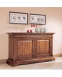 CREDENZONE L 240 P 532 H 112 LEGNO MASSELLO CON O SENZA INTARSIO