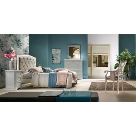 LETTO MATRIMONIALE IN LEGNO MASSELLO