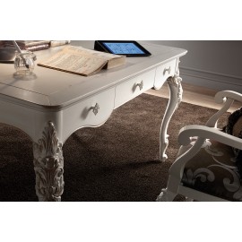 SCRITTOIO IN LEGNO MASSELLO L 141 P 91 H 81