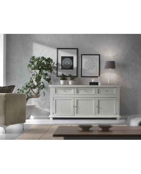 CREDENZA IN LEGNO MASSELLO L 180 P 45 H 86