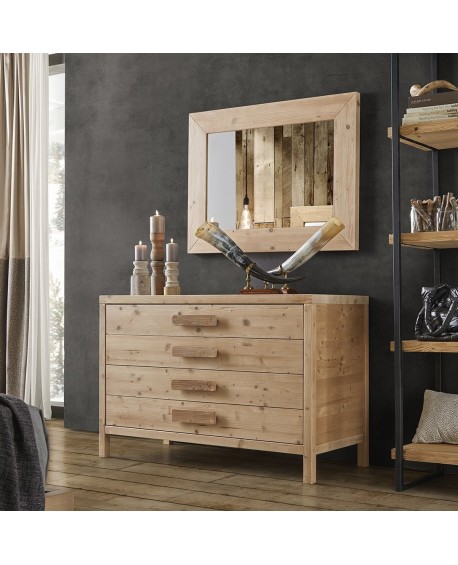 como cassettiera in legno di abete