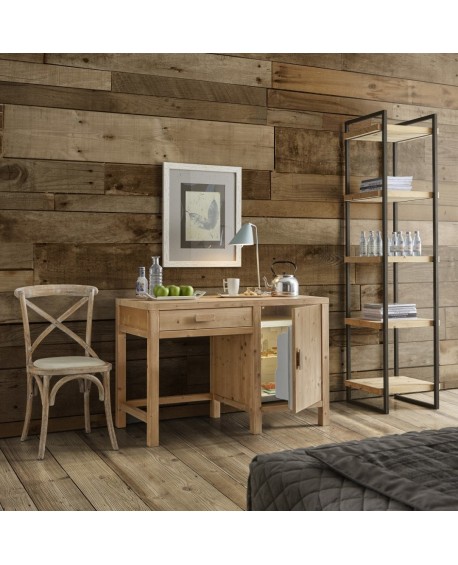 SCRITTOIO PORTA FRIGOR IN LEGNO DI ABETE