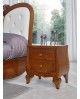 MADERA mesita de noche 2 cajones con dignidad