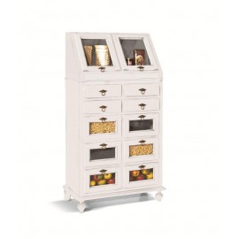 DRESSER WOOD DISPENZA BASE MOBILE WOOD MATT WHITE - codluis 315