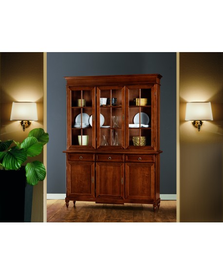 MOBILE CABINET SHOWCASE 3 DOORS Arte Povera