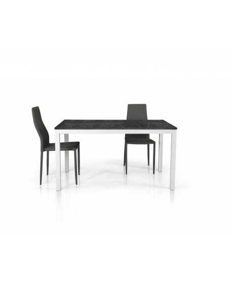 Tavolo nobilitato finitura marmo   160x90 1 all. cm.60