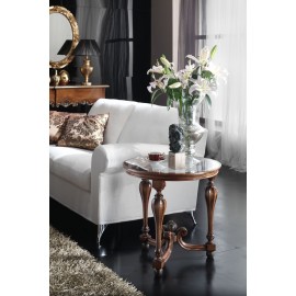 TAVOLINO ROTONDO CON GAMBA OTTAGONALE DIAM. 60 H.60