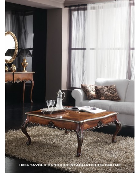 TAVOLINO BAROCCO INTAGLIATA L.104 H.48 P.104