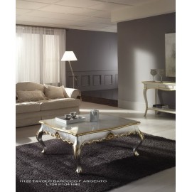 TAVOLINO BAROCCO CON PIANO DA LACCARE L.104 H.48 P.104