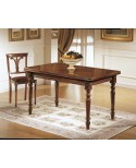 TAVOLO RETTANGOLARE TANGANICA ALLUNGABILE 170X90  CON 2 ALL. DA 40CM