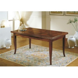 TAVOLO QUADRATO A LIBRO MODELLO STELLA 100X100 GAMBA SCIABOLA