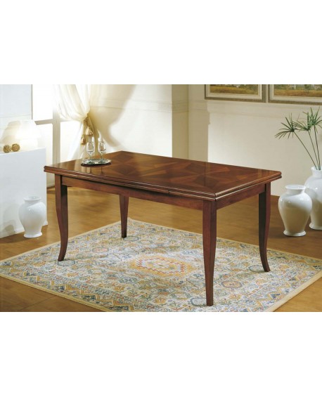 TAVOLO QUADRATO A LIBRO MODELLO STELLA 100X100 GAMBA SCIABOLA