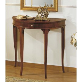 CONSOLLE MEZZALUNA 1 CASSETTO E FILETTO L.83 H.80 P.41