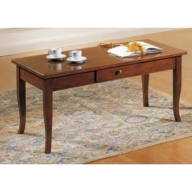 TAVOLINO QUADRATO CON CASSETTO L.70 H.47 P.70