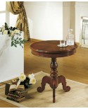 TAVOLINO ROTONDO CON FILETTO NOCE DIAM.70 H.74