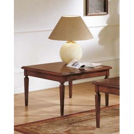TAVOLINO QUADRATO CON INTARSIO PARQUET L.80 H.49 P.80