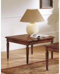 TAVOLINO QUADRATO CON INTARSIO PARQUET L.80 H.49 P.80