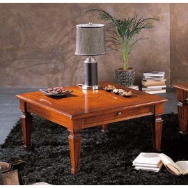 TAVOLINO QUADRATO 1 CASSETTO L.90 H.48 P.90