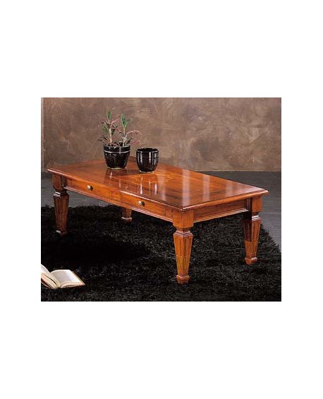 TAVOLINO RETT.RE 2 CASS. INT. STELLA E GAMBE SMONTABILI L.130 H.48 P.70