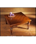 TAVOLINO QUADRATO 1 CASS. INT. SCACCHI E GAMBE SMONT. L.90 H.48 P.90
