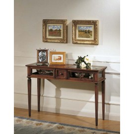 CONSOLLE A VETRI CON CASSETTO CENTRALE L.120 H.80 P.40