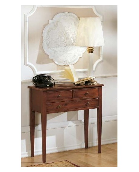 CONSOLLE 2 CASSETTI PICCOLI 1 GRANDE L.80 H.80 P.35