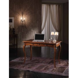 SCRITTOIO 2 CASSETTI PIANO PARQUET CON FUGHE L.120 H.78 P.60