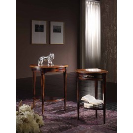 CONSOLLE MEZZALUNA IN CILIEGIO MASSELLO L.60 H.70 P.31