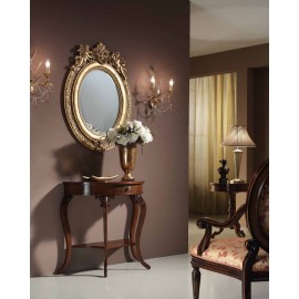 CONSOLLE SAGOMATA , CAPPETTE E PIANO LISCIO CON FILETTO L.84 H.82 P.41