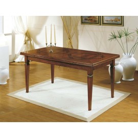 TAVOLO QUADRATO A LIBRO MODELLO PARQUET 100X100 GAMBA SPILLO