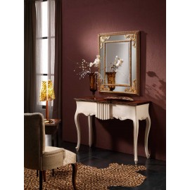 CONSOLLE CON CASSETTO E CORPO AVANZATO L.125 H.86 P.44