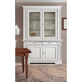 credenza vetrina legno massello