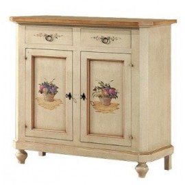 DRESSER WOOD WOOD MOBILE - ivory decorated