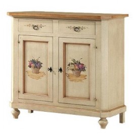 DRESSER WOOD WOOD MOBILE - ivory decorated