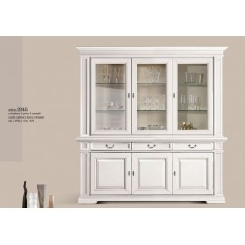 Mur verre BASE PLUS « LIFT 3 PORTES 3 TIROIRS BOIS MASSIF