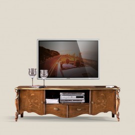 PORTA TV 2 ANTE 2 CASSETTI E VANO