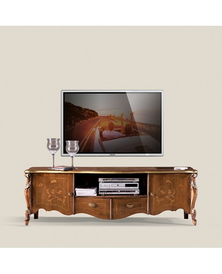 PORTA TV 2 ANTE 2 CASSETTI E VANO