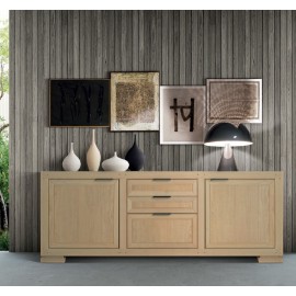 Credenza 2 ante con 2 cassetti e cestone L.248 P.45 H.95