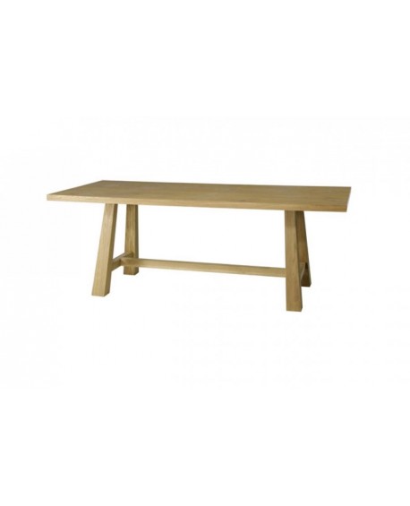 Tavolo rovere, piano rovere C/BORDO DRITTO  L.160 H.79 P.90