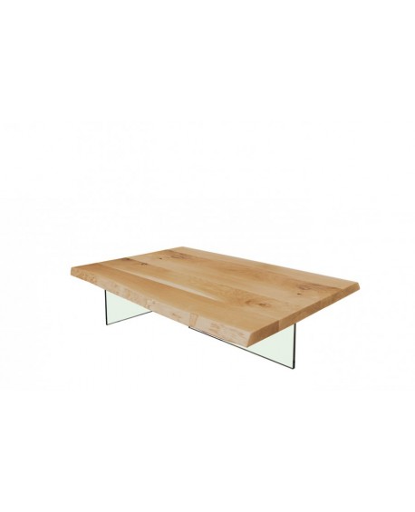 Tavolino con gambe in vetro    L.120 H.28 P.80