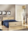 LETTO MATRIMONIALE IN LEGNO DECORATO A MANO