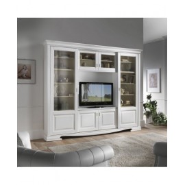 PARETE Porta tv legno massello vari colori