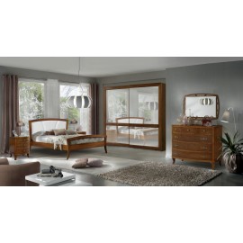 CAMERA COMPLETA LEGNO MASSELLO CON INTAGLIO