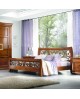 letto legno massello con testata intagliata vari colori